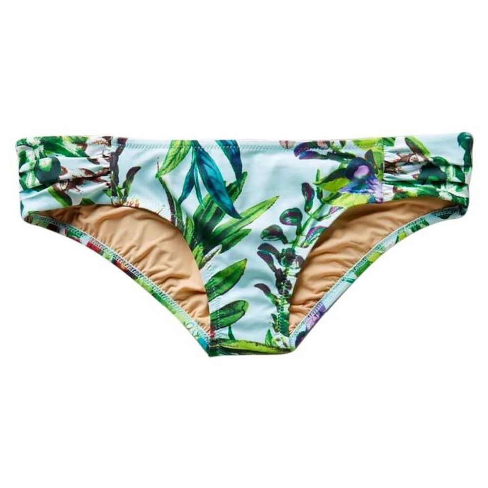 Anthropologie Ruched Bikini Bottoms Xlarge 14 Swim Mix + Match Wedgewood Blue